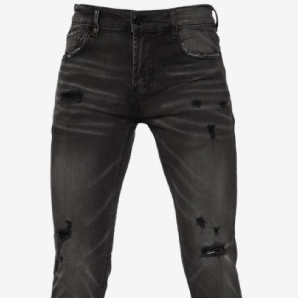 NEW!Smugglers Moon Knee Rip Routine Jeans - Picture 6 of 6